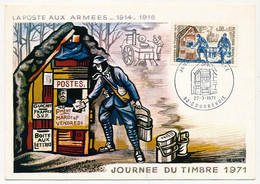 FRANCE - Carte Editions CEF - Journée Du Timbre 1971 - La Poste Aux Armées - 27/3/1971 - 92 COURBEVOIE - Stamp's Day