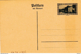 Entier Mit Untwort Avec Carte Reponse SAARGEBIET - Postal Stationery