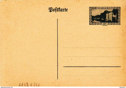 Entier Carte 30ct Vert SAARGEBIET Non Circulée - Postal Stationery