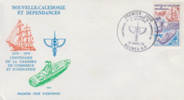 Enveloppe  FDC  1er Jour   NOUVELLE   CALEDONIE   Centenaire  De  La   Chambre  De  Commerce  Et  D' Industrie   1979 - FDC