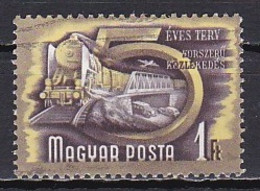 Hungary, 1951, Five Year Plan/Transport, 1Ft/Wmk Star, USED - Usado