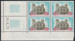 NARBONNE - N°1713 - BLOC DE 4 TIMBRES - COIN DATE - 30-6-1972 - COTE 10€. - 1970-1979