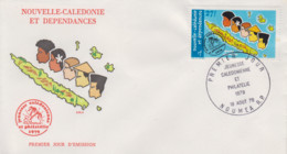 Enveloppe  FDC  1er Jour   NOUVELLE   CALEDONIE   Jeunesse  Calédonienne   Et  Philatélie   1979 - FDC