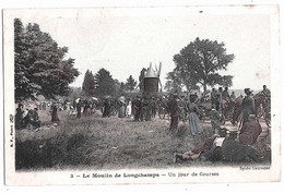 Paris Moulin Longchamp Jour De Course Foule 1906 état TB - Non Classificati