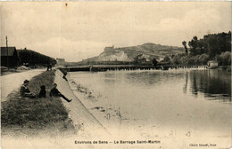 CPA AK Env. De SENS - Le Barrage St-MARTIN (358291) - Saint Martin Du Tertre