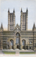West Front,Lincoln Cathedral 1906 (CWW Series) - Lincoln