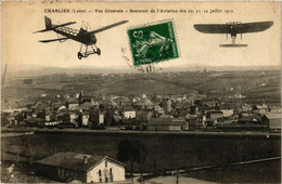 CPA AK CHARLIEU - Vue Générale - Souvenir De L'Aviation Des (359845) - Charlieu