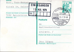 BRD Amtl. Ganzs.-Postk.P126 WSt. "Burgen Und Schlösser, Schloß Neuschwanstein" 50(Pf) Blaugrün, SSt  26.7.79 BAIERSBRONN - Postcards - Used
