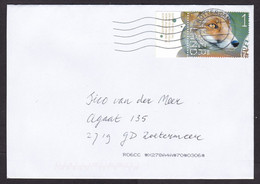 Netherlands: Cover, 2021, 1 Stamp + Tab, Fox, Predator Animal (traces Of Use) - Briefe U. Dokumente