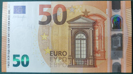 50 EURO SPAIN 2017 DRAGHI V001A2 VA SC FDS UNCIRCULATED PERFECT - 50 Euro