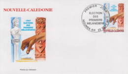 Enveloppe  FDC  1er  Jour   NOUVELLE  CALEDONIE   Cinquantenaire  De  L' Election  Des  Premiers  Mélanésiens   1997 - FDC