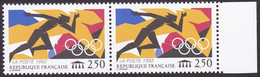 2745, Paire, Anneau De Lune, Timbre De Droite, Neuf - Varieties: 1990-99 Mint/hinged