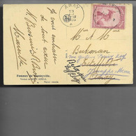 CARTE AVEC TIMBRE CONGO BELGE CIRCULEE EN 1935. - Covers & Documents