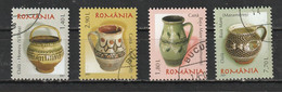 2007 - Céramiques Roumaines  Mi No 6227/6230 - Usado