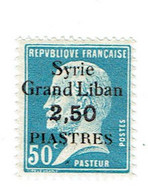 Syrie Grand Liban 104 Syrie Grand Liban  Pasteur 50 C Luxe - Unused Stamps