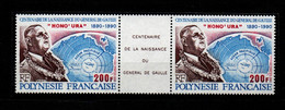 Polynésie  YT  364A **  Centenaire De La Naissance Du Général De Gaulle - De Gaulle (General)