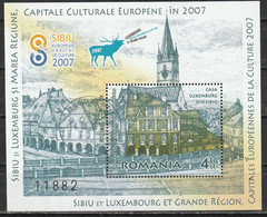 2007  - Maison Du Luxembourg à Sibiu  Mi No Block 409 - Usado