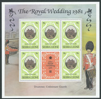 SP THE ROYAL WEDDING 1981 / DRUMMER COLDSTREAM GUARDS / MNH **/ - Sierra Leone (1961-...)