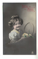 DG2346-  JEUNE FILLE  FILLETTE , ENFANT, GIRL , FAMOUS CHILD MODEL HAPPY SMILE REAL PHOTOCARD - Portraits