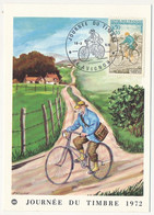 FRANCE - Carte Fédérale - Journée Du Timbre 1972 - Facteur Rural à Bicyclette - 84 AVIGNON - 18 Mars 1972 - 1970-1979