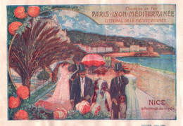 TRES BELLE IMAGE PUBLICITAIRE PLM / PARIS LYON MARSEILLE 1904.1905 - Pubblicitari