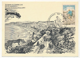 FRANCE - Carte Locale - Journée Du Timbre 1972 - Facteur Rural à Bicyclette - 06 NICE - 18 Mars 1972 - Journée Du Timbre