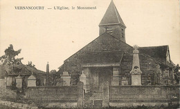 VERNANCOURT L'EGLISE LE MONUMENT AUX MORTS - Sonstige & Ohne Zuordnung