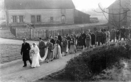 CARTE PHOTO ANGLUZELLE ET COURCELLE CORTEGE DE MARIAGE - Sonstige & Ohne Zuordnung