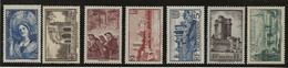 FRANCE  SERIE N° 388 A 394 NEUVE SANS CHARNIERE -ANNEE 1938 - COTE : 165 € - Nuovi