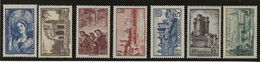 FRANCE  SERIE N° 388 A 394 NEUVE SANS CHARNIERE -ANNEE 1938 - COTE : 165 € - Unused Stamps