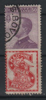 1924-25 Francobolli Regno Pubblicitari 50 C. Singer - Pubblicitari