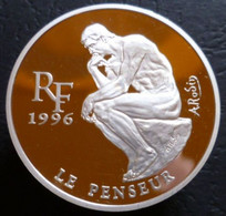 Francia - 10 Franchi = 1½ Euro 1996 - Il Pensatore Di Auguste Rodin - KM# 1124 - 10 Francs