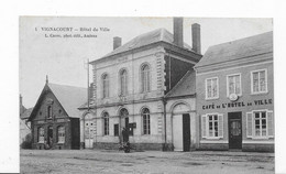 80  VIGNACOURT   HOTEL DE VILLE   TRES BON ETAT      2 SCANS - Vignacourt