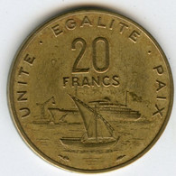 Djibouti 20 Francs 1977 KM 24 - Dschibuti