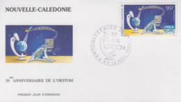 Enveloppe  FDC  1er Jour   NOUVELLE CALEDONIE    50éme  Anniversaire  De  L' ORSTOM   1994 - FDC