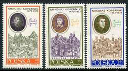 POLAND 1970 Copernicus Quincentenary II MNH / **.  Michel 2014-16 - Unused Stamps