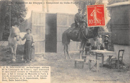 CPA 76 SOUVENIR DE DIEPPE CAMPEMENT DU GLOBE TROTTER - Dieppe