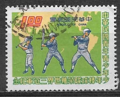 China, Republic Of 1974. Scott #1920 (U) Batters And World Map - Usados