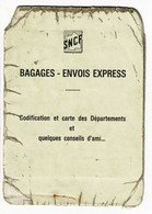 Codification & Carte Réseau SNCF - Tri D1 Plan Transport Bagages Express Départ Dans Pochette Plastique SNCF - Europe