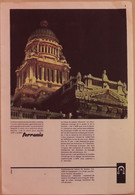 Publicité Papier 1960 Ferrania Féérie Lumineuse Bruxelles Place Poelaert Eclairage ADB 12, 5 X 18, 5 Cm - Andere