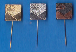 Biathlon Slovenian Ski Federation Association Biathlon SZS Pins - Biathlon