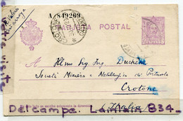 - Espagne - Entier Postal De Crotone - Italia, Cachet, 1929, Signor DUCHENE, TBE, Scans. - Storia Postale