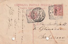 A85. Sapri. 1913. Annullo Tondo Riquadrato SAPRI (SALERNO), Su Cartolina Postale - Marcophilia