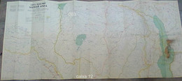 Shell Road Map Of Southern Africa 1950s - Topographical Maps