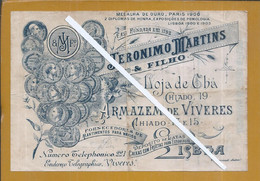 Rare Receipt For Coffee And Tea From 1912 Jerónimo Martins, Lisbon. Café E Chã. 1912 Koffie- En Theebon. Kaffee Und Tee. - Café & Thé