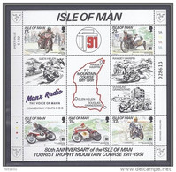 HB EUROPA  ///   (C115)  ISLA DE MAN 1991   Mi BLOCK 15 ** MNH - Isola Di Man