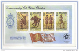 HB EUROPA  ///   (C045)  ISLA DE MAN 1976  Mi 74-77 BLOCK 2** MNH - Isola Di Man