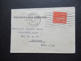 Frankreich 1932 Umschlag Chambre Des Deputes  Stempel Versailles Congres An Sous Officier Ier RAD In Auxonne - Briefe U. Dokumente
