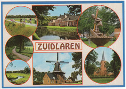 Zuidlaren - Havezate 'Het Laarwoud', Kerk, Berend Botje, Molen, Fietsen - (Nederland / Holland) - ZUN 4 - Zuidlaren