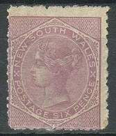 New South Wales 1871 ☀ 6 P.pale Lilac ☀ MH Stamp - Neufs
